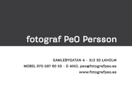 Fotograf PeO Persson
